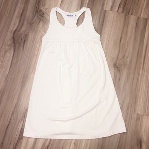 Fighting Eel - Mini Eel white racer back dress